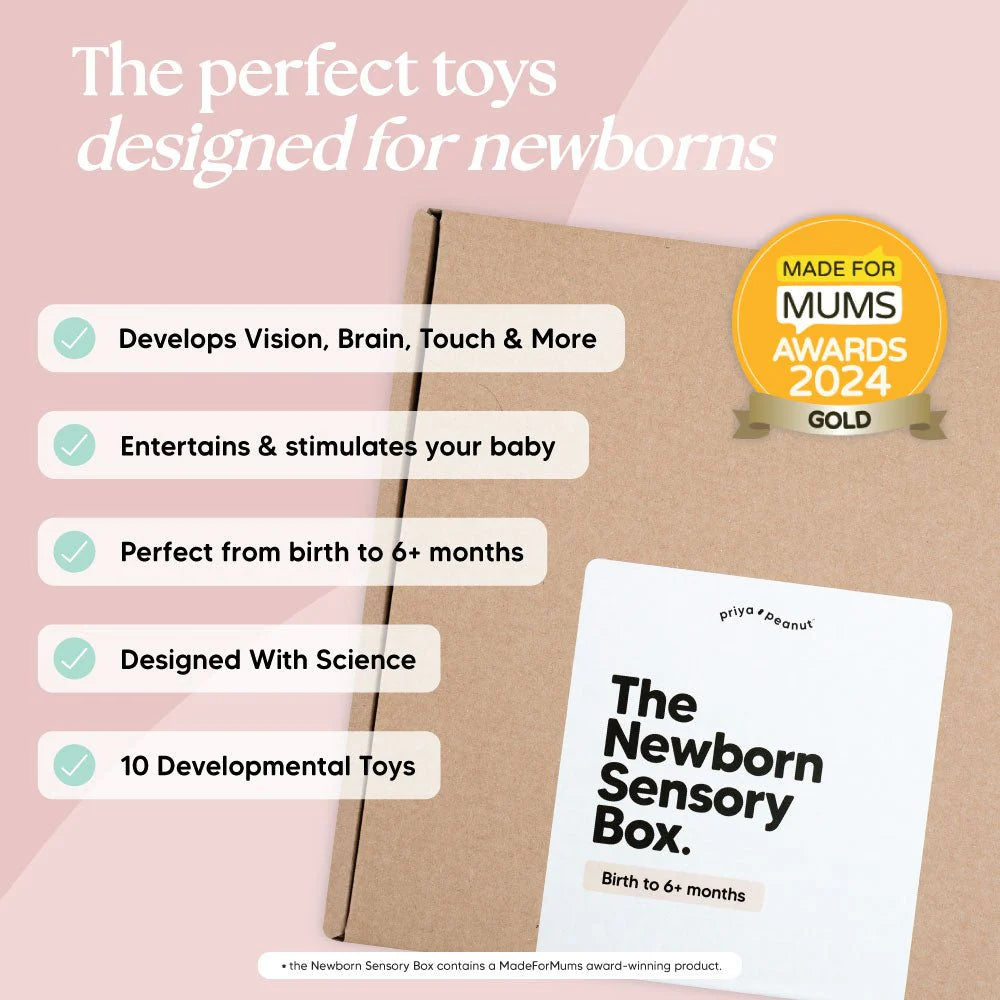 Newborn Sensory Box – 0+ Months Baby Play Kit for Early Learning & Development