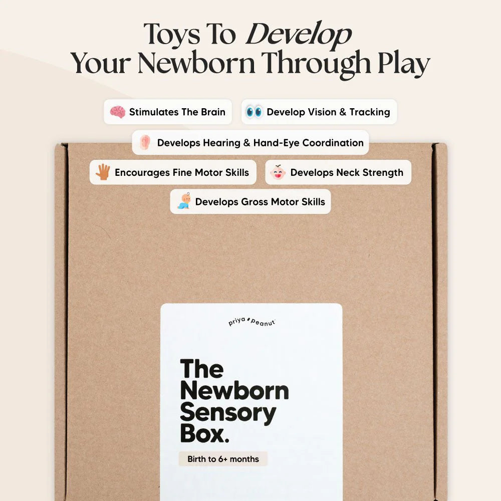 Newborn Sensory Box – 0+ Months Baby Play Kit for Early Learning & Development